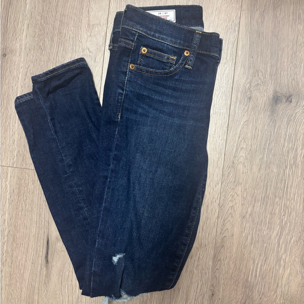 GAP Women’s Blue Skinny Jeans with Stretchy Fit size 25R